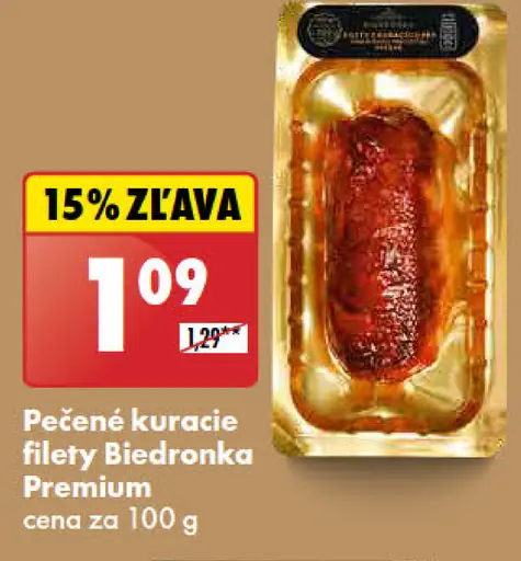 Biedronka Premium Pečené kuracie filety