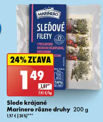 Marinero Slede krájané