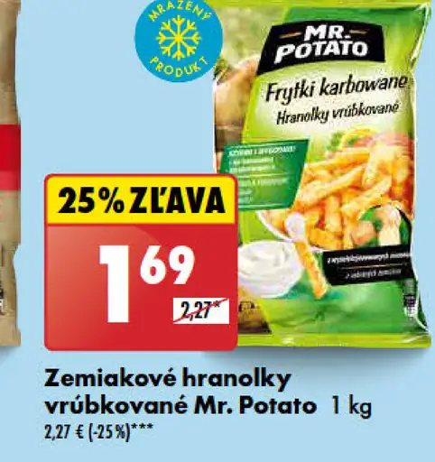 Zemiakové hranolky vrúbkované Mr. Potato