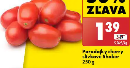 Shaker Paradajky cherry slivkové