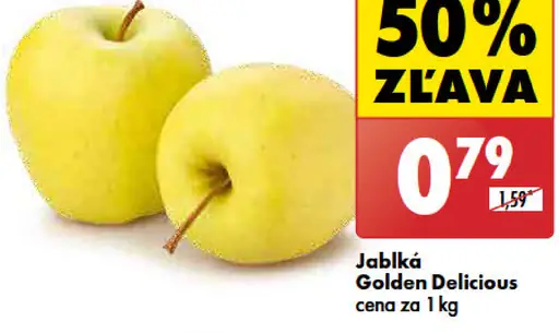 Golden Delicious jablká