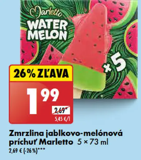 Marletto Zmrzlina jablkovo-melónová príchuť