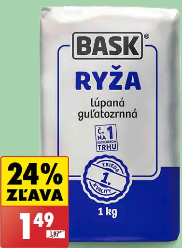 Bask ryža guľatozrnná