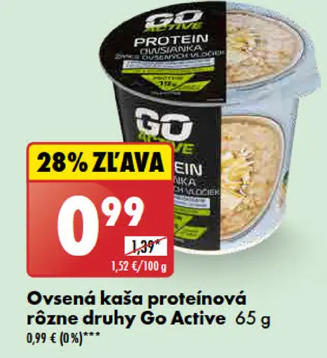 Go Active Ovsená kaša proteínová