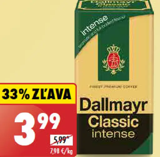 Káva mletá Dallmayr classic intense