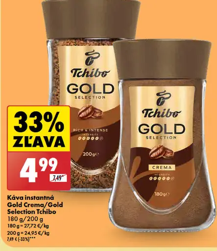 Tchibo Káva instantná Gold Crema/Gold Selection