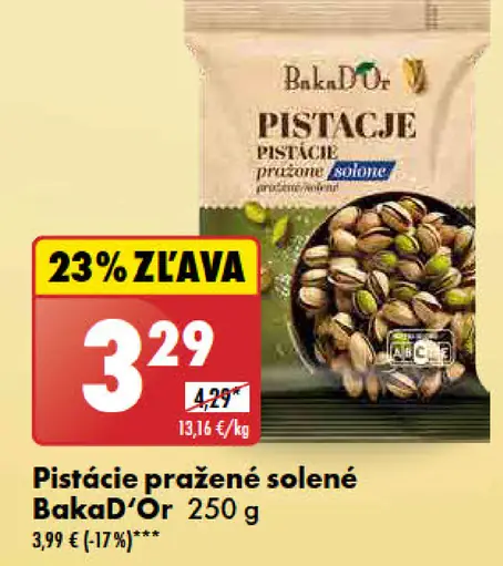 BakaD'Or Pistácie pražené solené