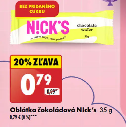 Nick's Oblátka čokoládová