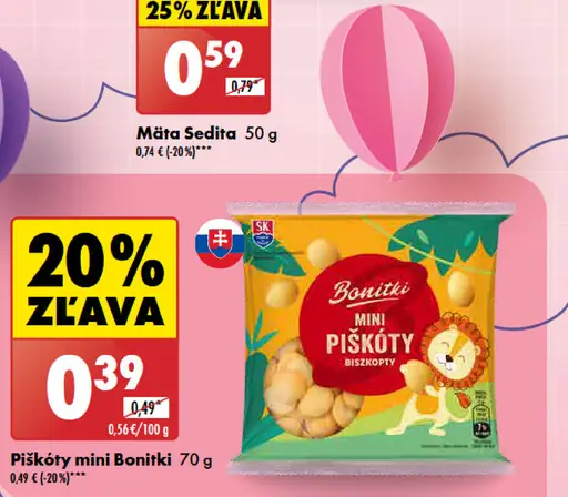 Boniki Piškóty mini