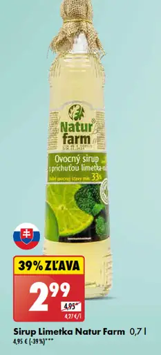 Natur Farm Sirup Limetka