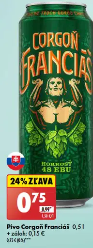 Pivo Corgoň Franciaš