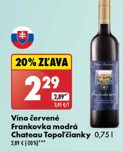 Chateau Topoľčianky Frankovka modrá