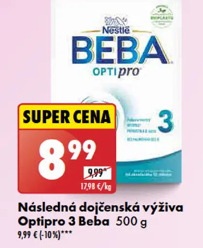 Beba Následná dojčenská výživa Optipro 3