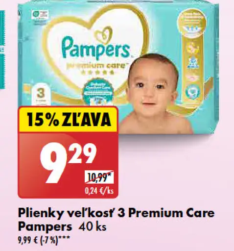 Pampers Plienky veľkosť 3 Premium Care