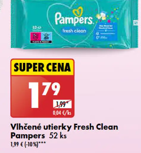 Pampers Vlhčené utierky Fresh Clean
