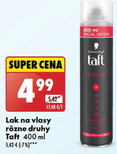 Schwarzkopf Taft Lak na vlasy rôzne druhy