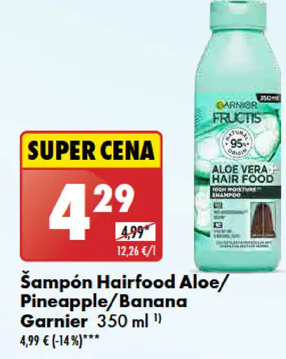 Garnier Šampón Hairfood Aloe/Pineapple/Banana