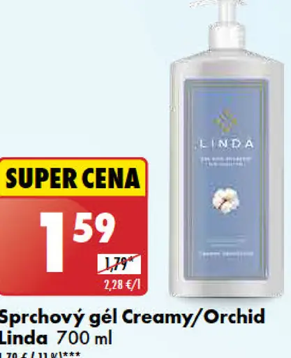 Linda sprchový gél Creamy/Orchid
