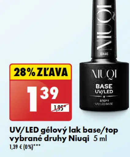 UV/LED gélový lak base/top