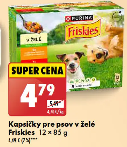 Friskies Krmivo pre psy kapsičky v želé