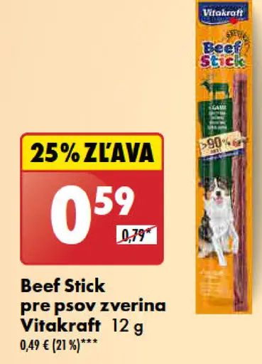 Vitakraft Beef stick pochúťka pre psy