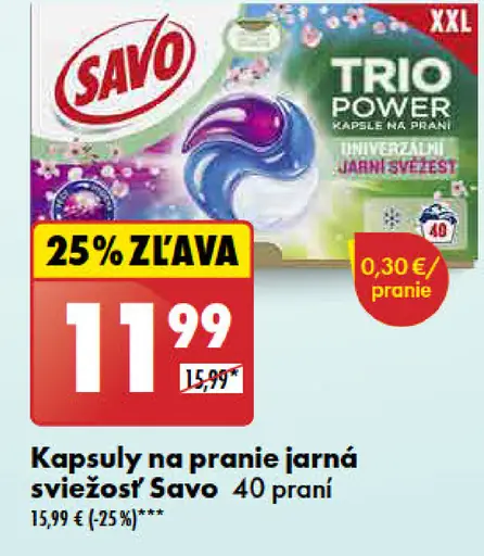 Savo Kapsule na pranie jarná sviežosť