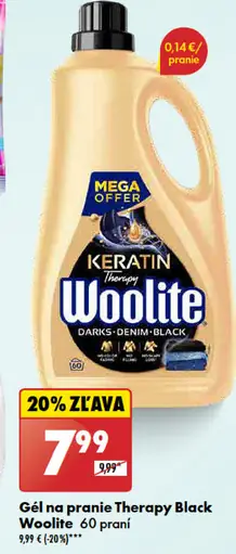 Woolite Gél na pranie Therapy black
