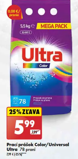 Ultra Prací prášok Color