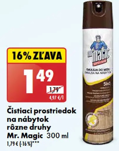Mr. Magic čistič na nábytok