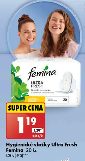 Femina Hygienické vložky Ultra Fresh