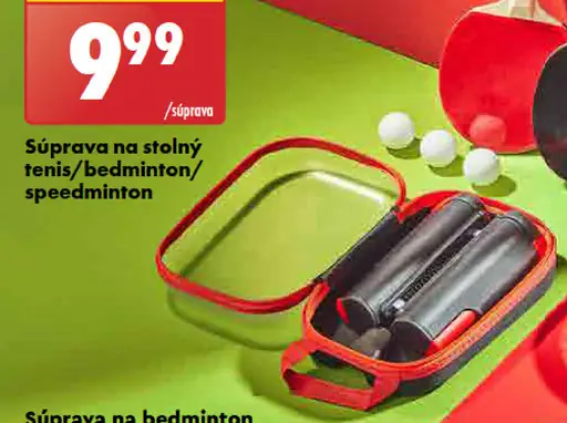 Súprava na stolný tenis/bedminton/speedminton