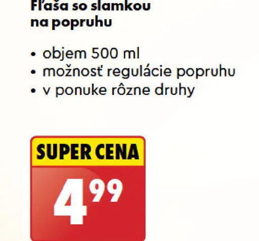 Smukee Fľaša so slamkou na popruhu