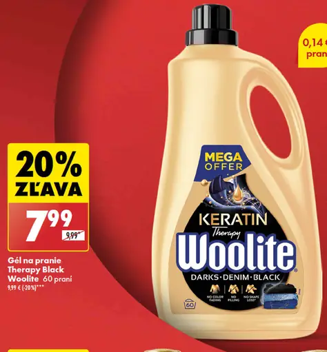 Woolite Gél na pranie Therapy black