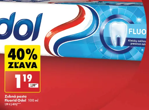 Odol Zubná pasta Fluorid