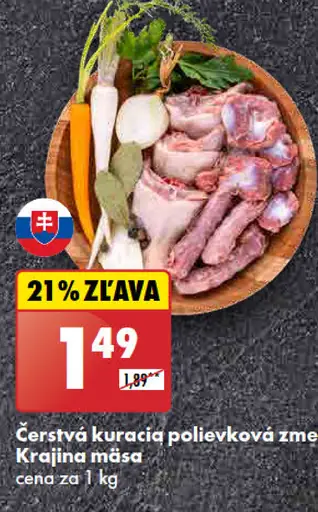 Krajina mäsa Čerstvá kuracia polievková zmes