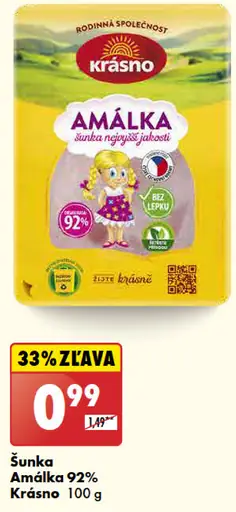Kráso AMÁLKA  Šunka 92%