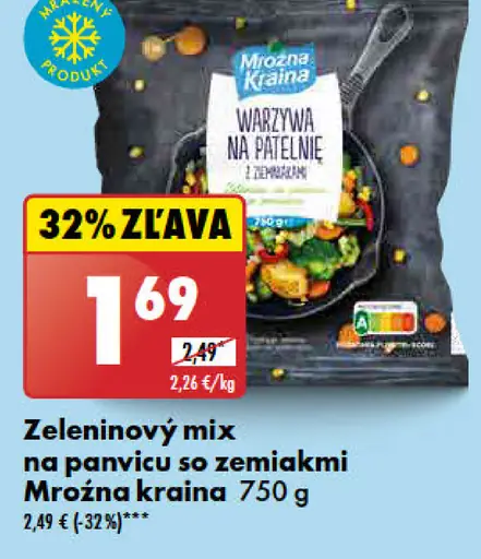 Mrożna kraina Zeleninový mix na panvicu so zemiakmi
