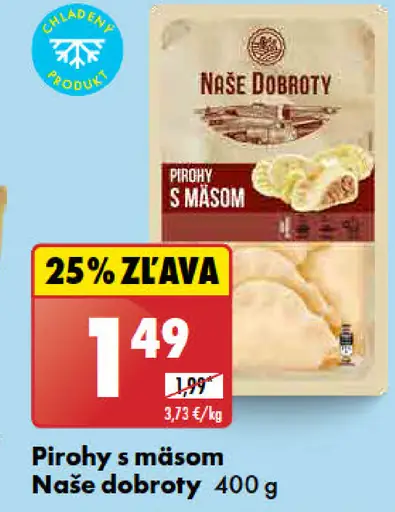 Naše dobroty Pirohy s mäsom
