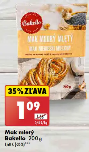 Bakello mak mletý