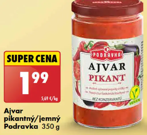 Podravka Ajvar pikantný/jemný