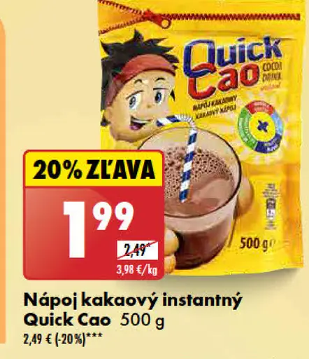 Quick Cao Nápoj kakaový instantný