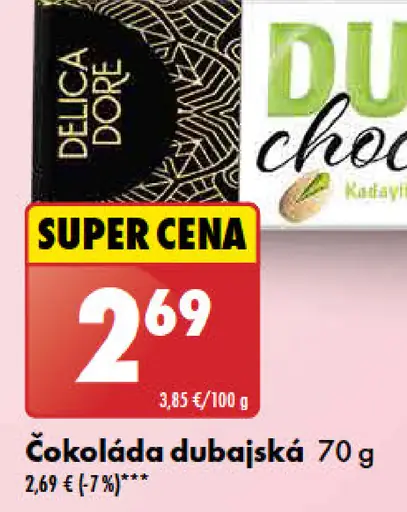 Delica Dolce Čokoláda dubajská