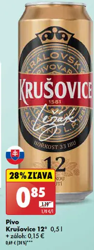 Krušovice plechovka