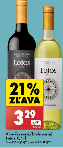 Loios Vino červené / biele suché