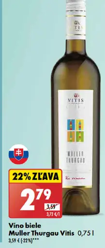 Muller Thurgau Vino biele
