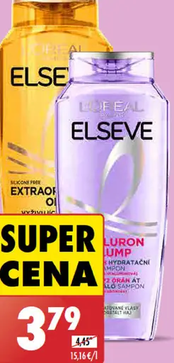 Elseve šampón Hyaluron Plump/Hyaluron Pure/Extraordinary Oil