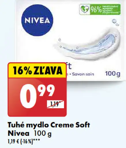 Nivea tuhé mydlo Creme Soft
