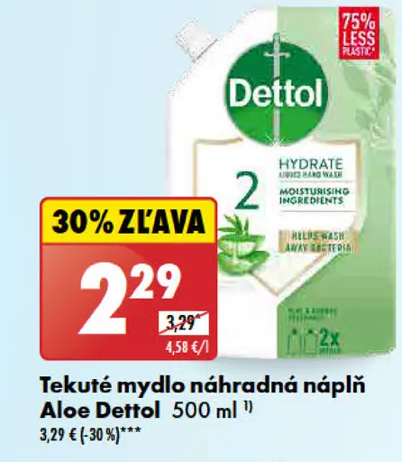 Dettol Aloe Vera tekuté mydlo - náhradná náplň