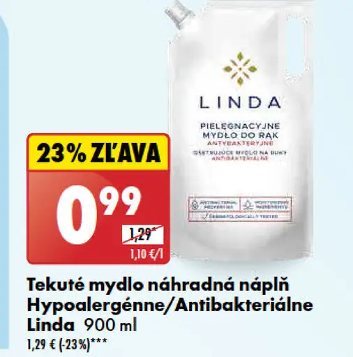 Linda tekuté mydlo náhradná náplň