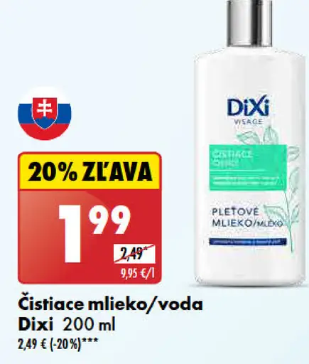 Dixi Čistiace mlieko/voda